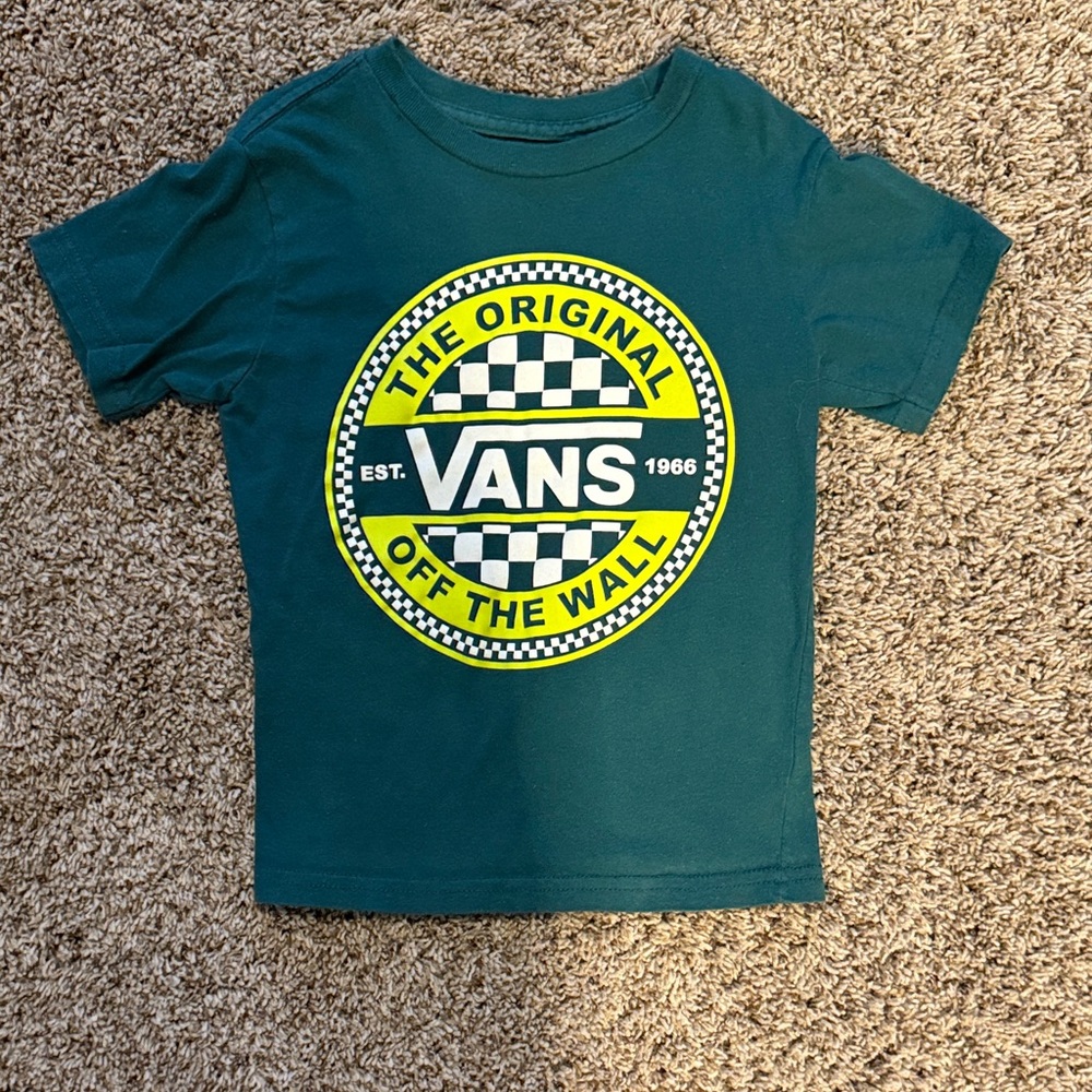 Vans Teal T-Shirt with Logo Emblem